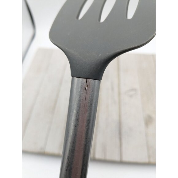 Vintage Glad Gray Spatula Slotted 13 7/8" Sliver Handle - Picture 8 of 11